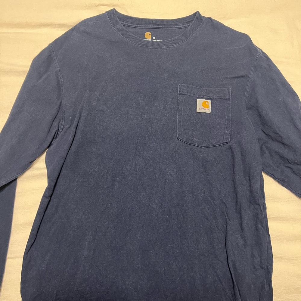 Carhartt Men's Navy Long Sleeve Tee